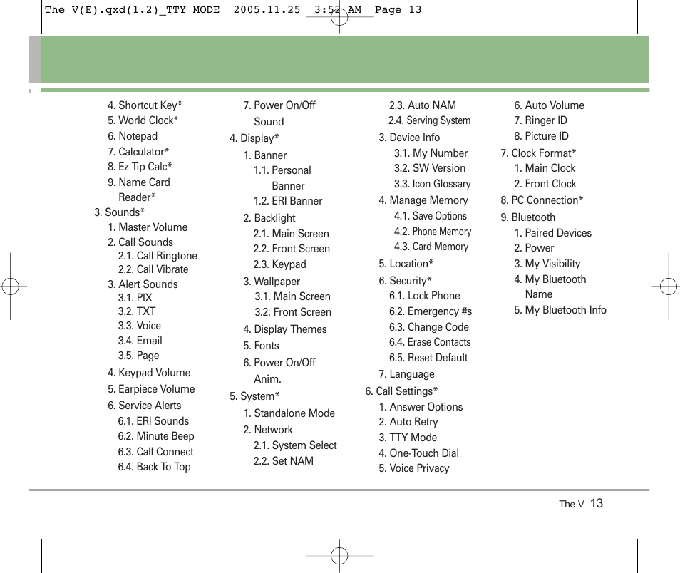 LG LGVX9800 User Manual | Page 15 / 196