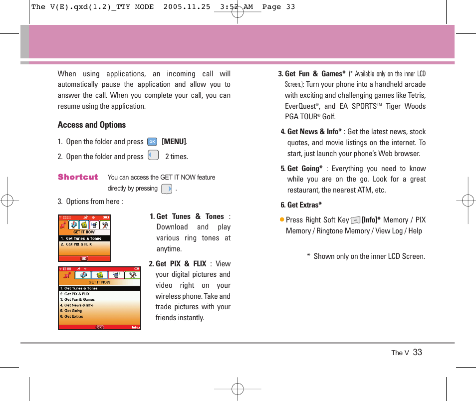 LG LGVX9800 User Manual | Page 35 / 196