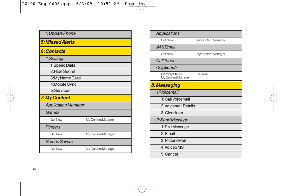 LG LX400 User Manual | Page 10 / 180