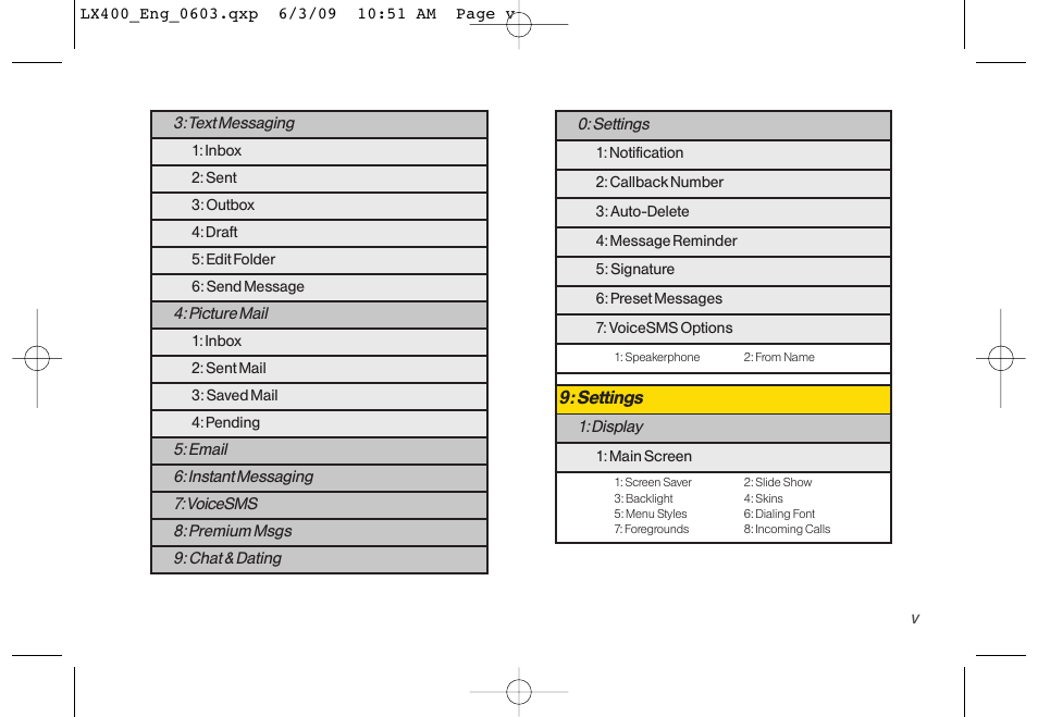 LG LX400 User Manual | Page 11 / 180