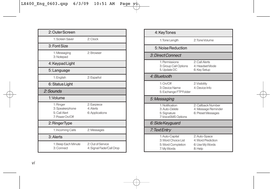 LG LX400 User Manual | Page 12 / 180