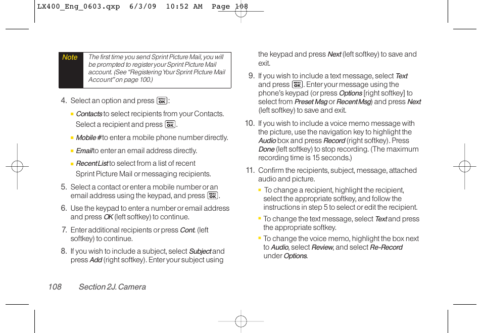 LG LX400 User Manual | Page 122 / 180