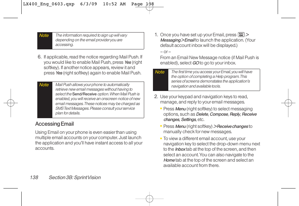 LG LX400 User Manual | Page 152 / 180