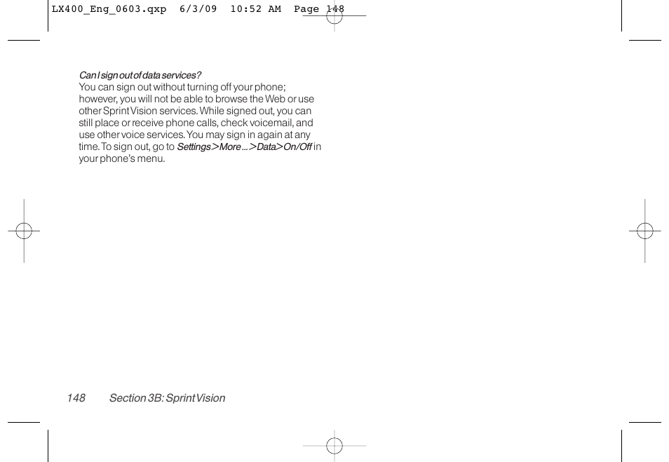 LG LX400 User Manual | Page 162 / 180