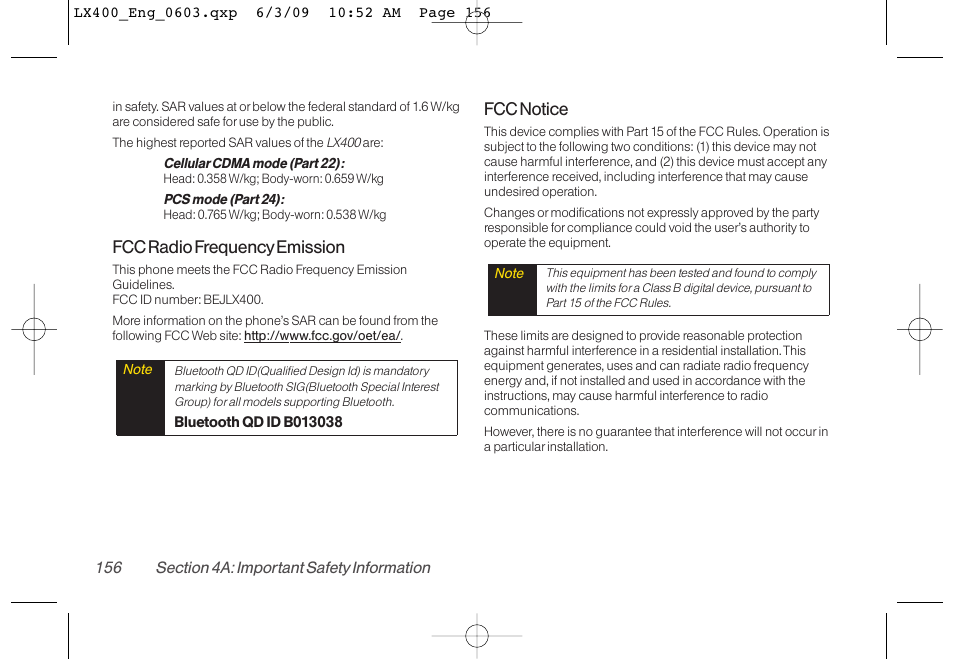 LG LX400 User Manual | Page 170 / 180