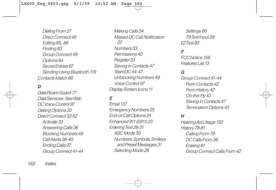 LG LX400 User Manual | Page 176 / 180
