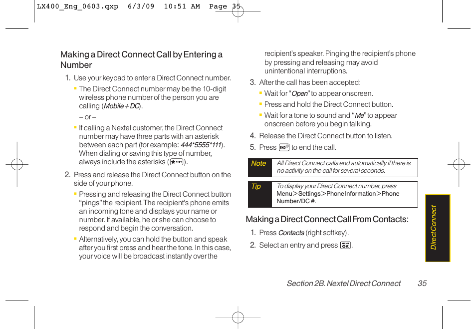 LG LX400 User Manual | Page 49 / 180