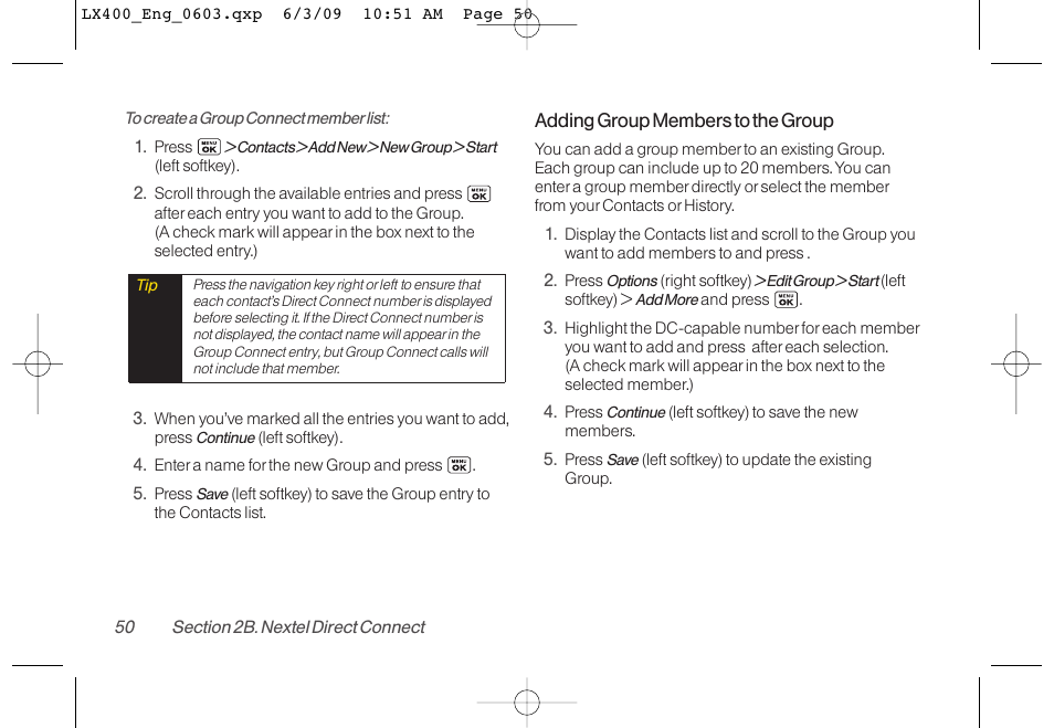 LG LX400 User Manual | Page 64 / 180