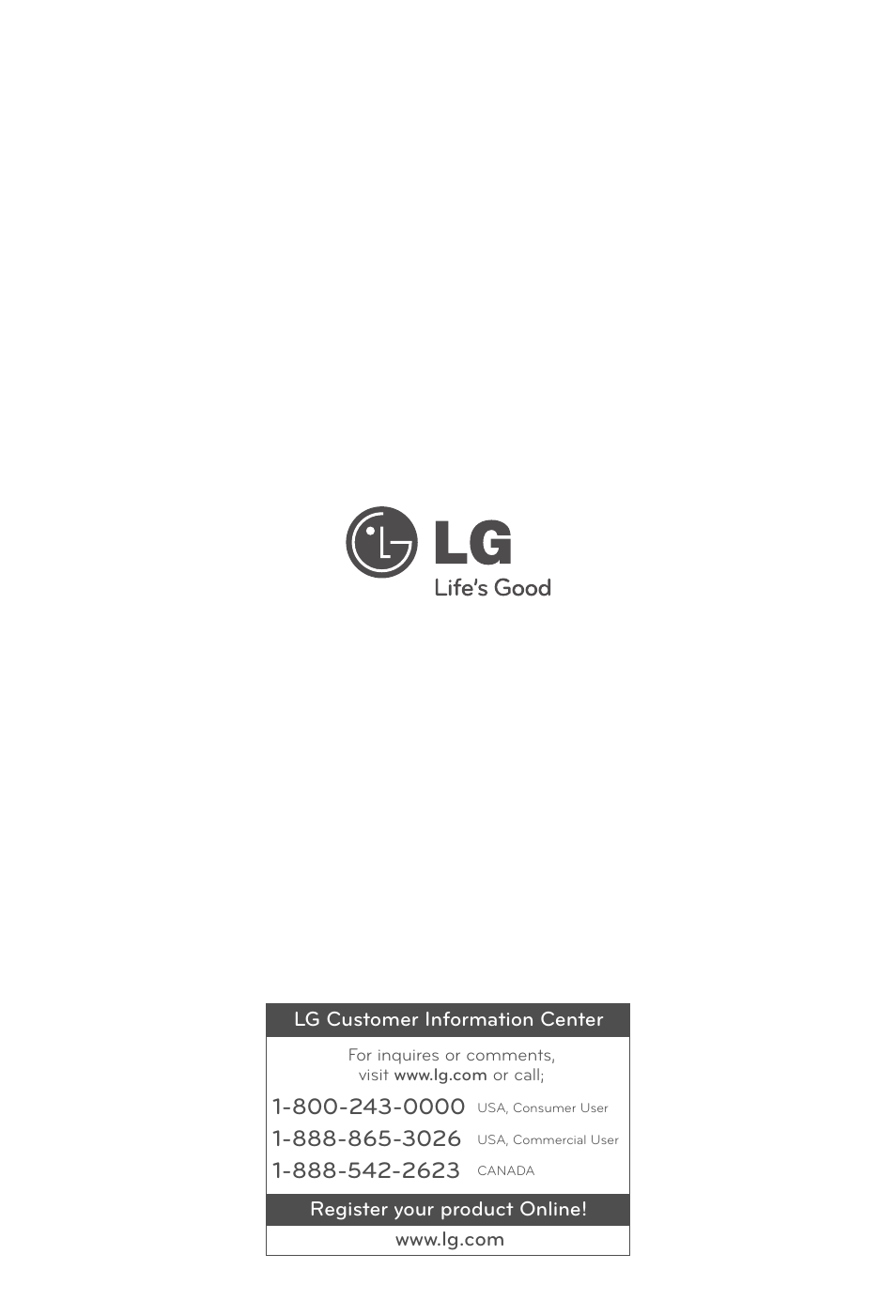 LG LFX29937ST User Manual | Page 61 / 61
