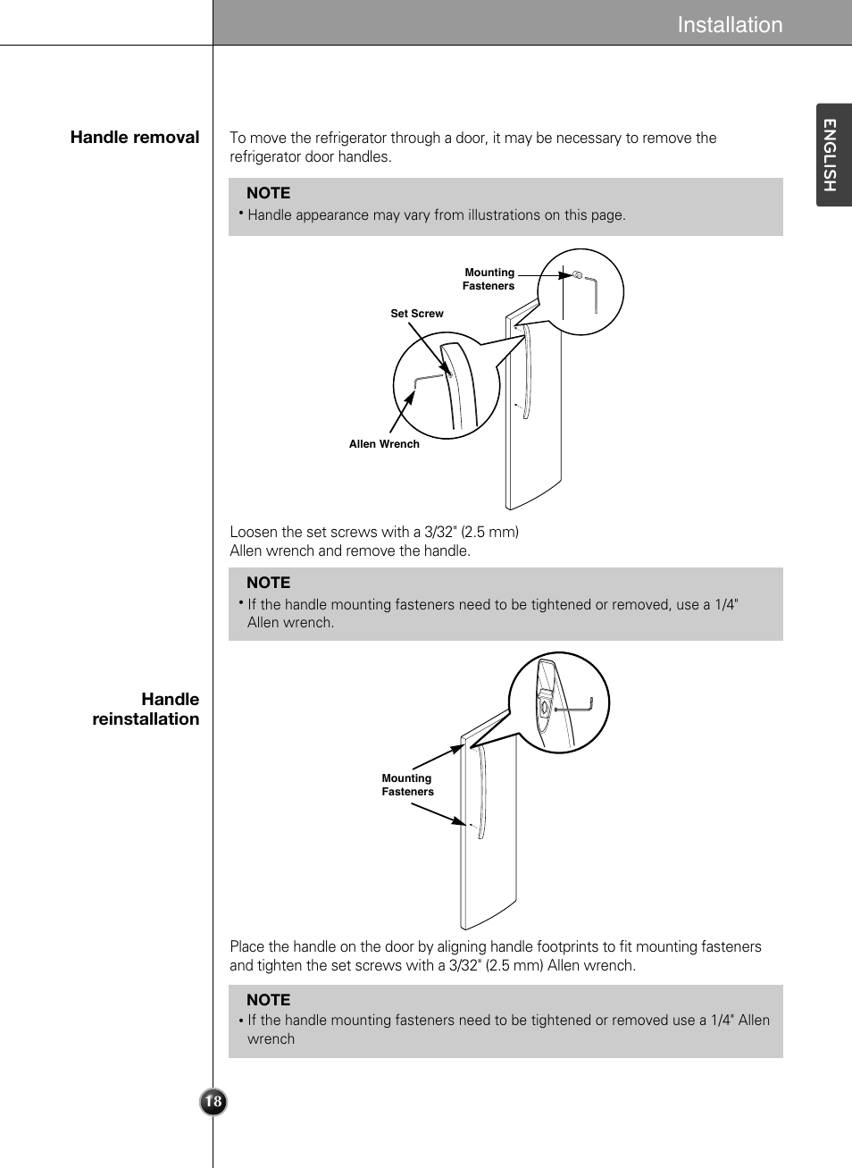 Installation | LG LSSC243ST User Manual | Page 18 / 43