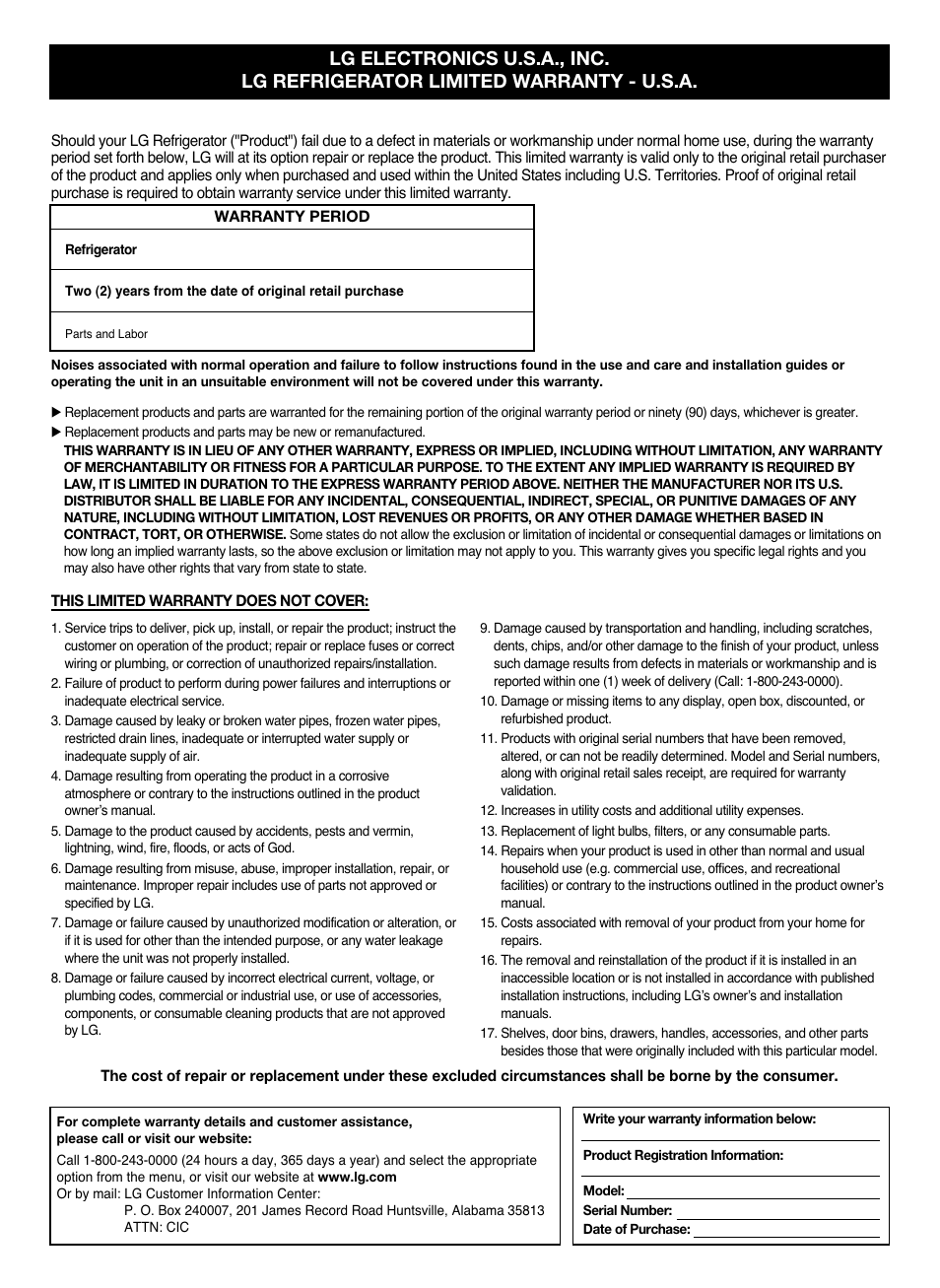 LG LSSC243ST User Manual | Page 41 / 43