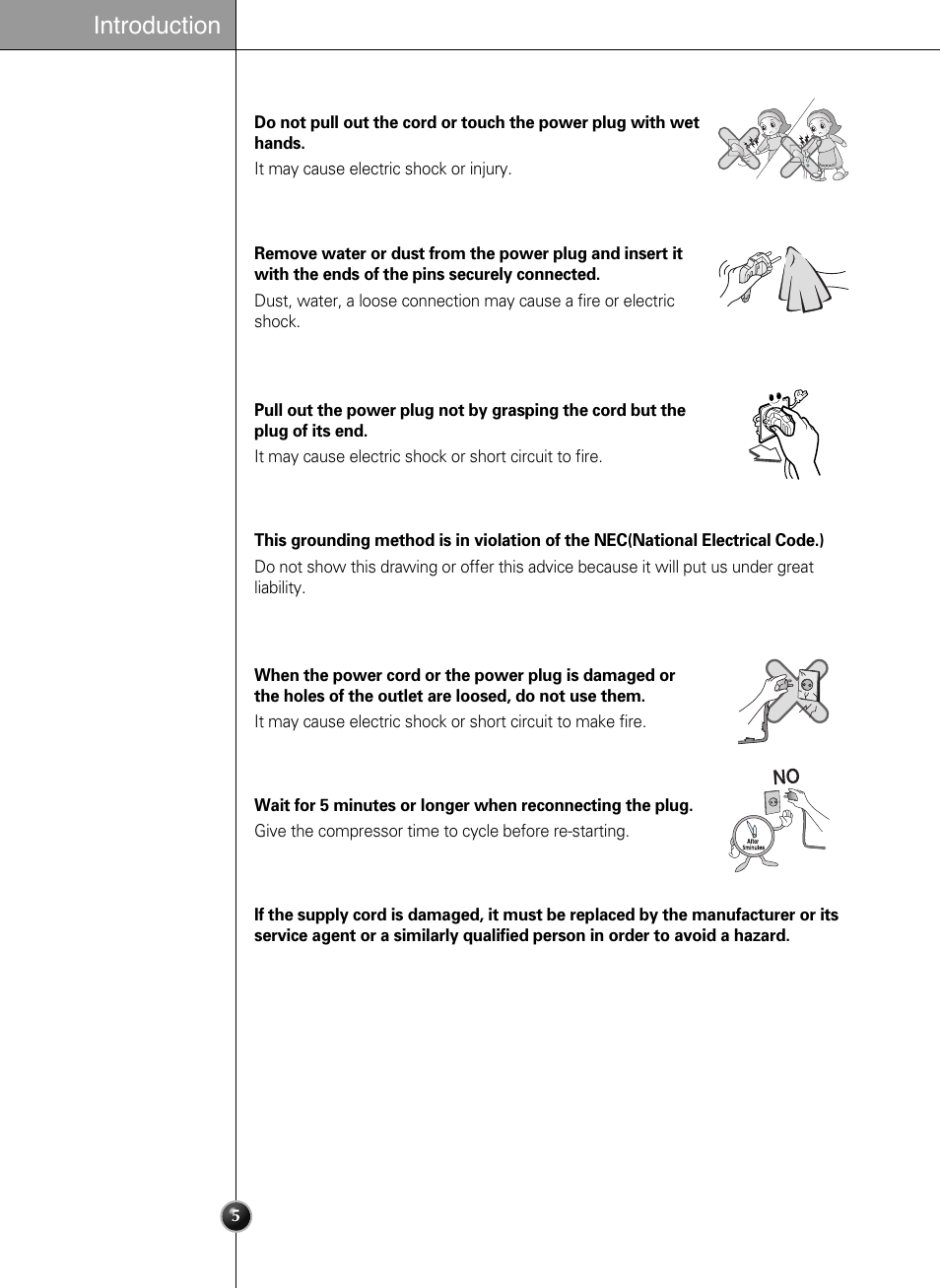 Introduction | LG LSSC243ST User Manual | Page 5 / 43
