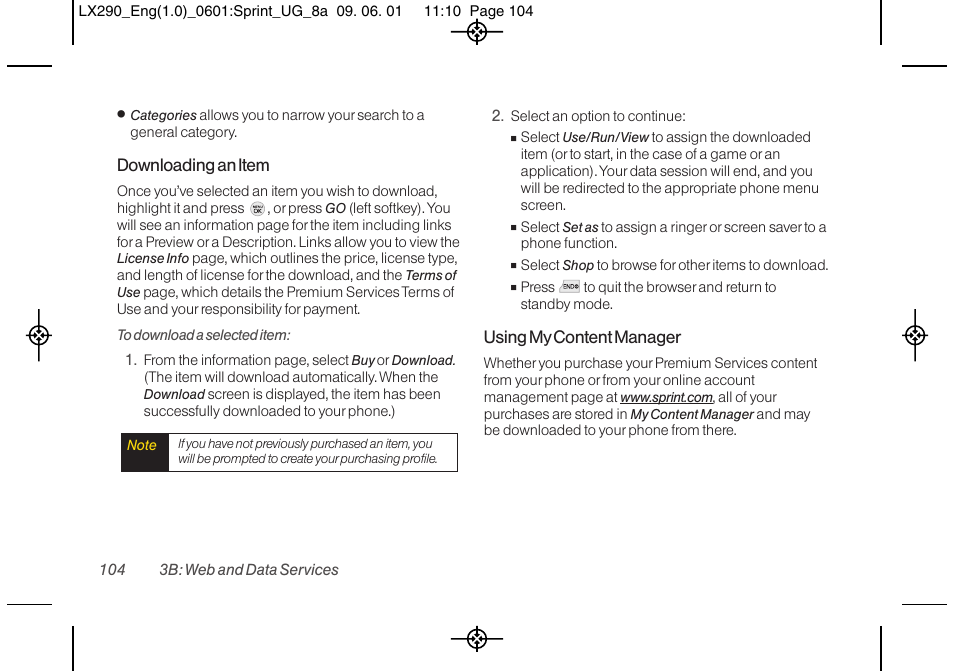 LG LGLX290 User Manual | Page 116 / 141