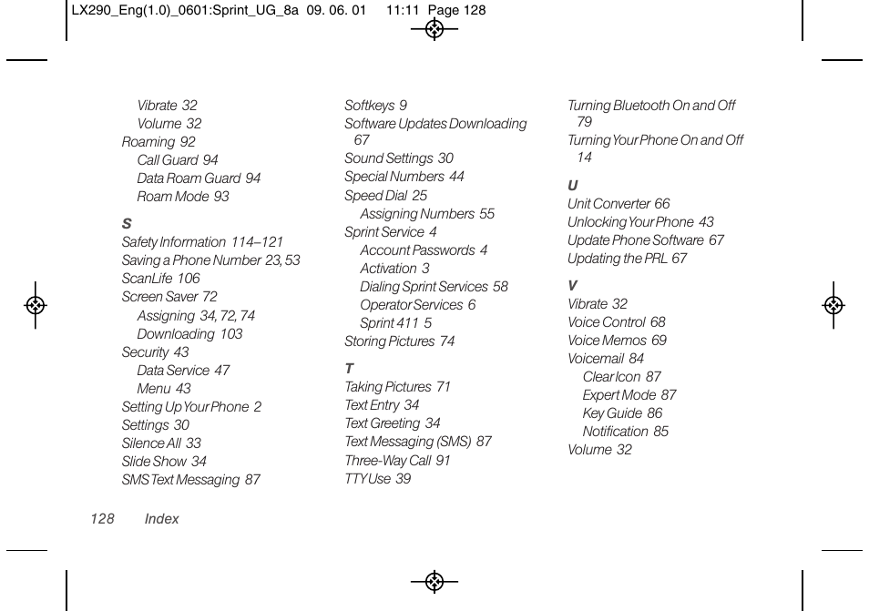 LG LGLX290 User Manual | Page 140 / 141