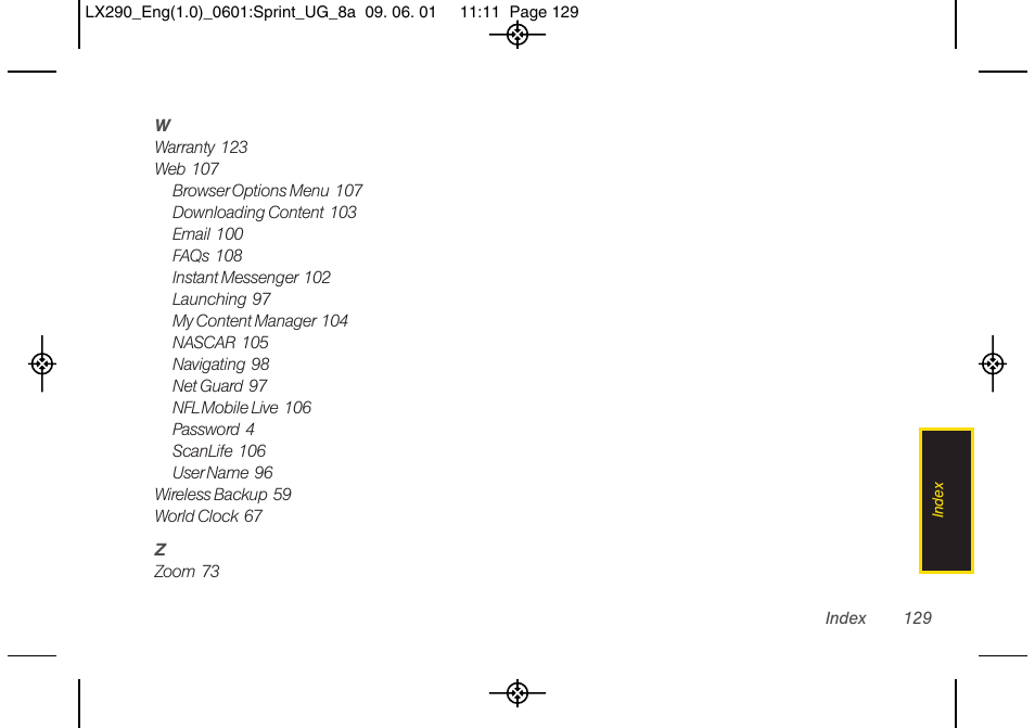 LG LGLX290 User Manual | Page 141 / 141