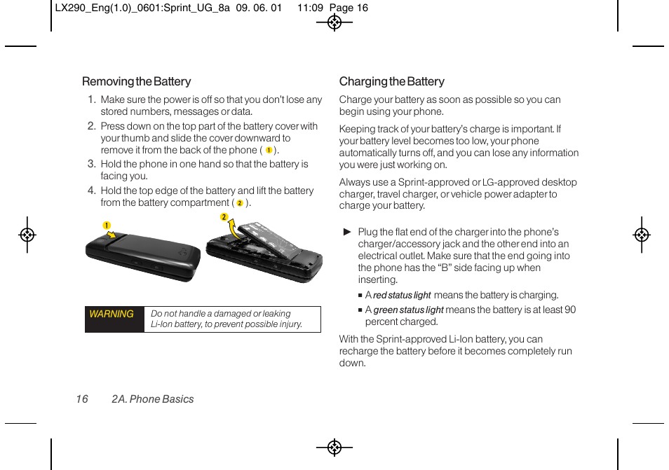 LG LGLX290 User Manual | Page 28 / 141