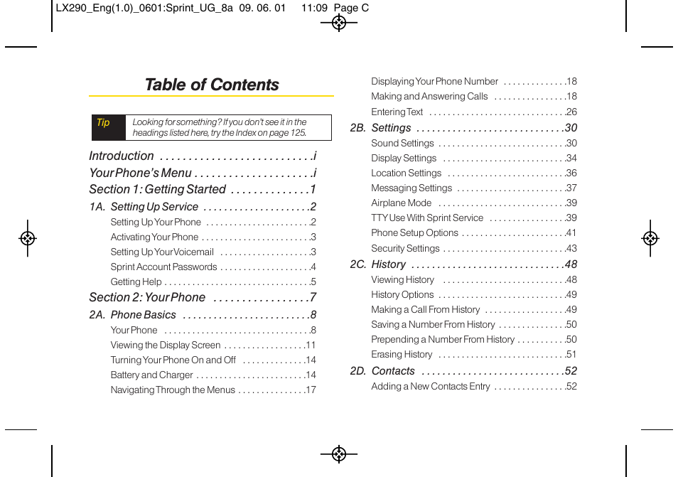 LG LGLX290 User Manual | Page 3 / 141