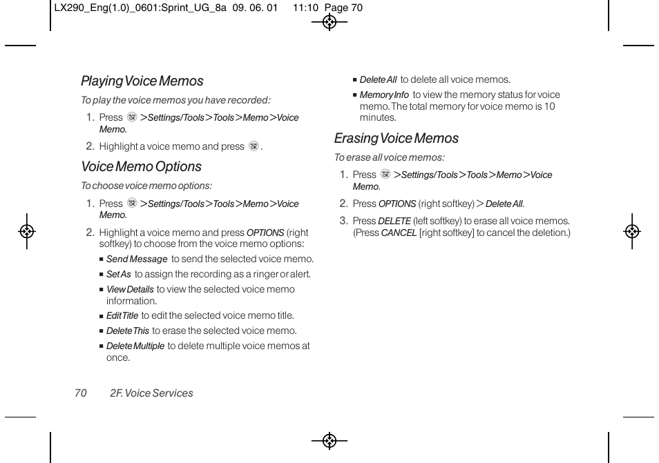 LG LGLX290 User Manual | Page 82 / 141