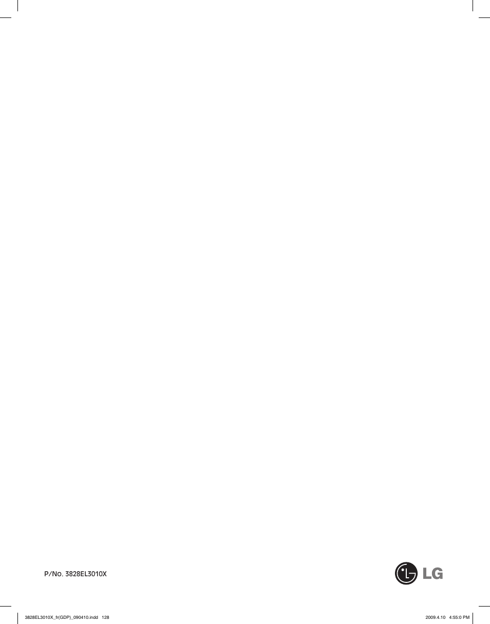 LG DLG2602R User Manual | Page 128 / 128