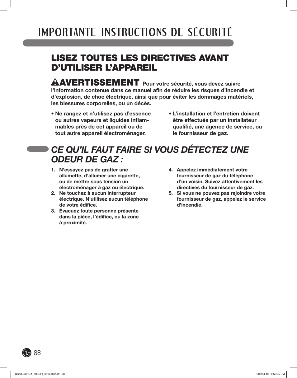LG DLG2602R User Manual | Page 88 / 128