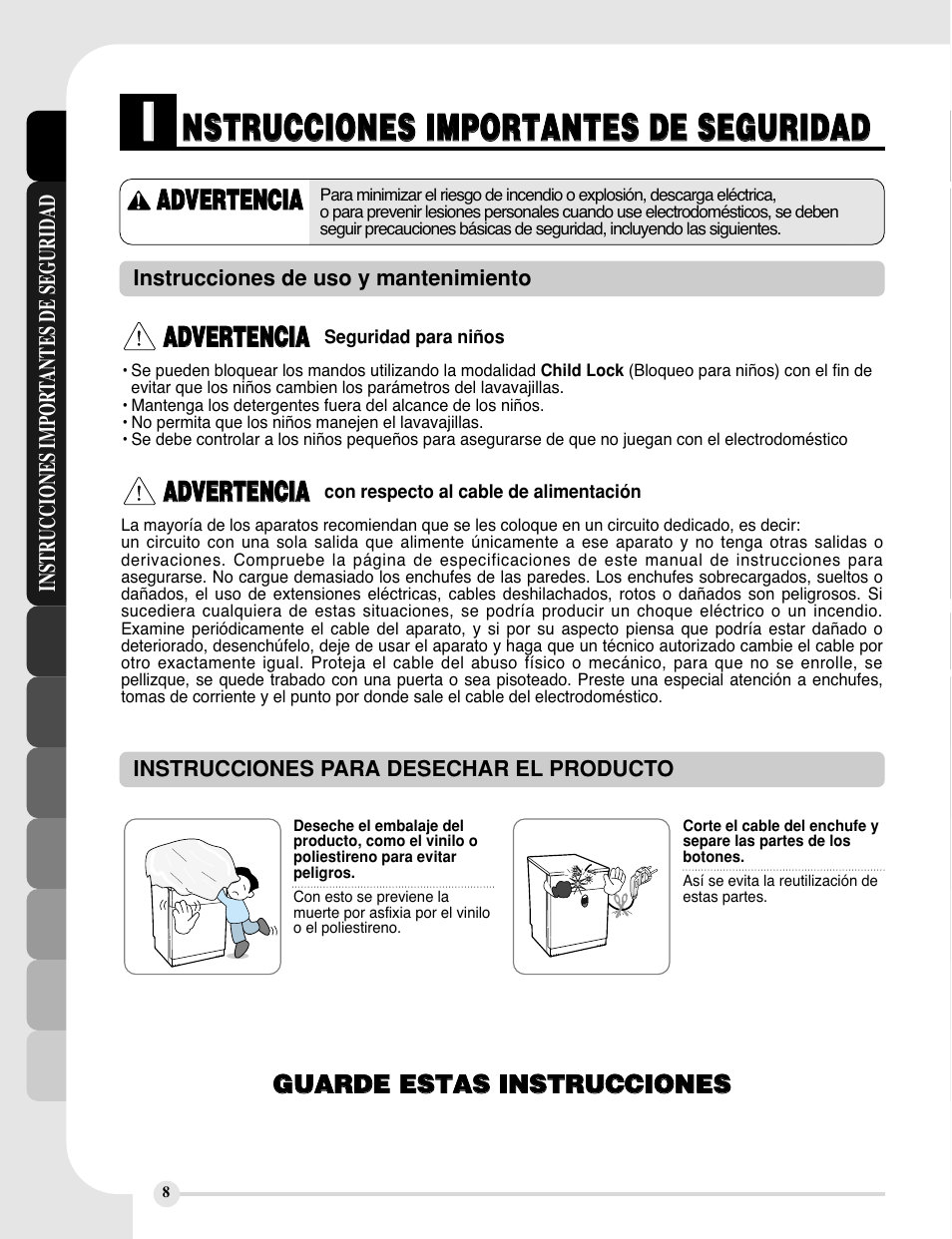 LG LDS5811WW User Manual | Page 32 / 48