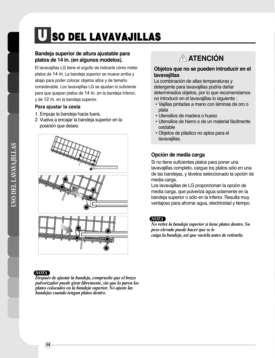 LG LDS5811WW User Manual | Page 38 / 48