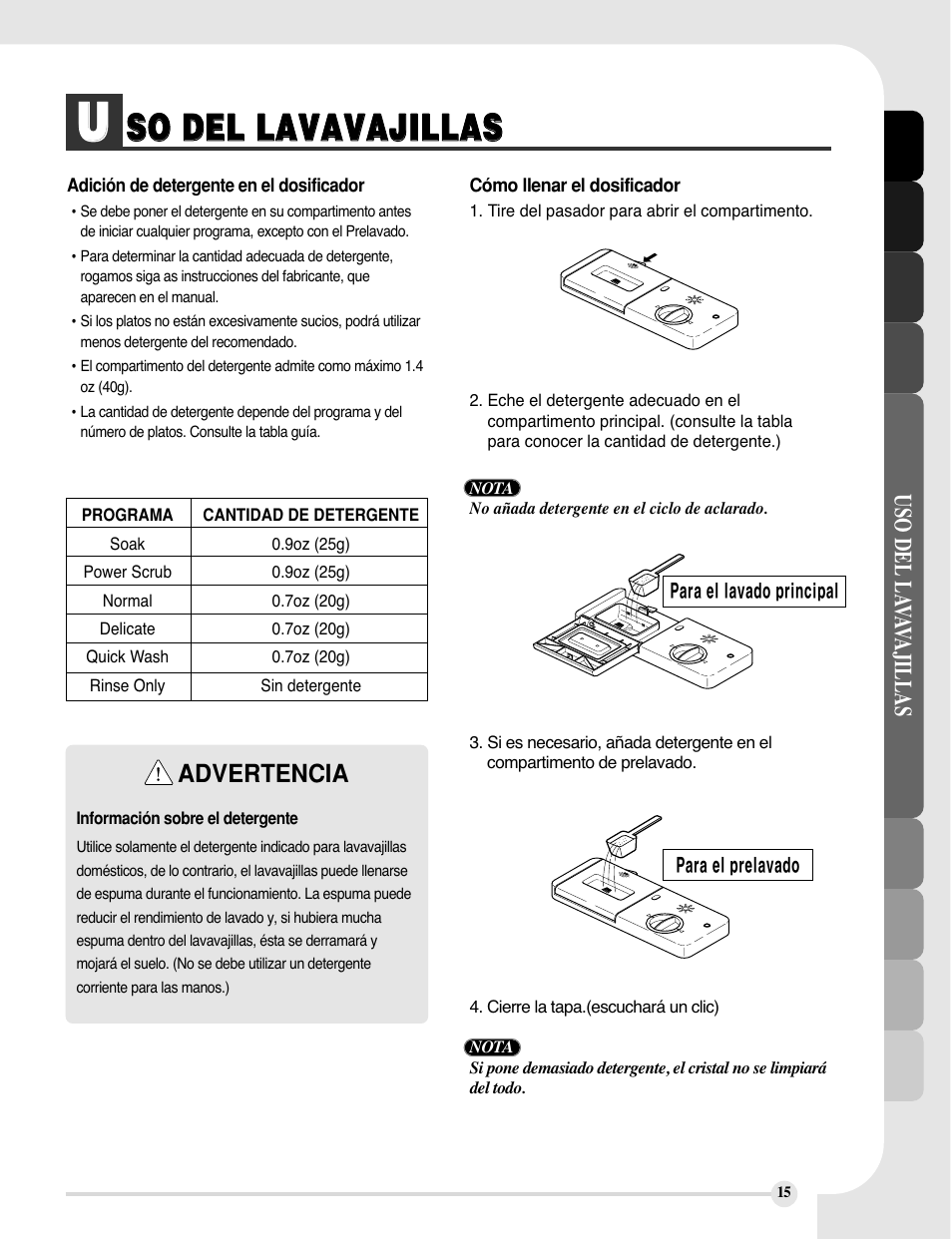 LG LDS5811WW User Manual | Page 39 / 48