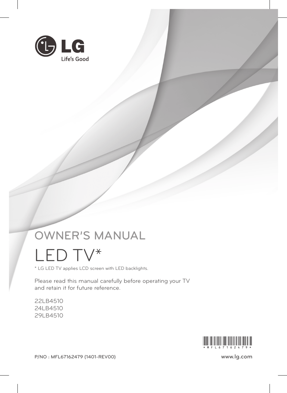 LG 29LB4510 User Manual | 28 pages