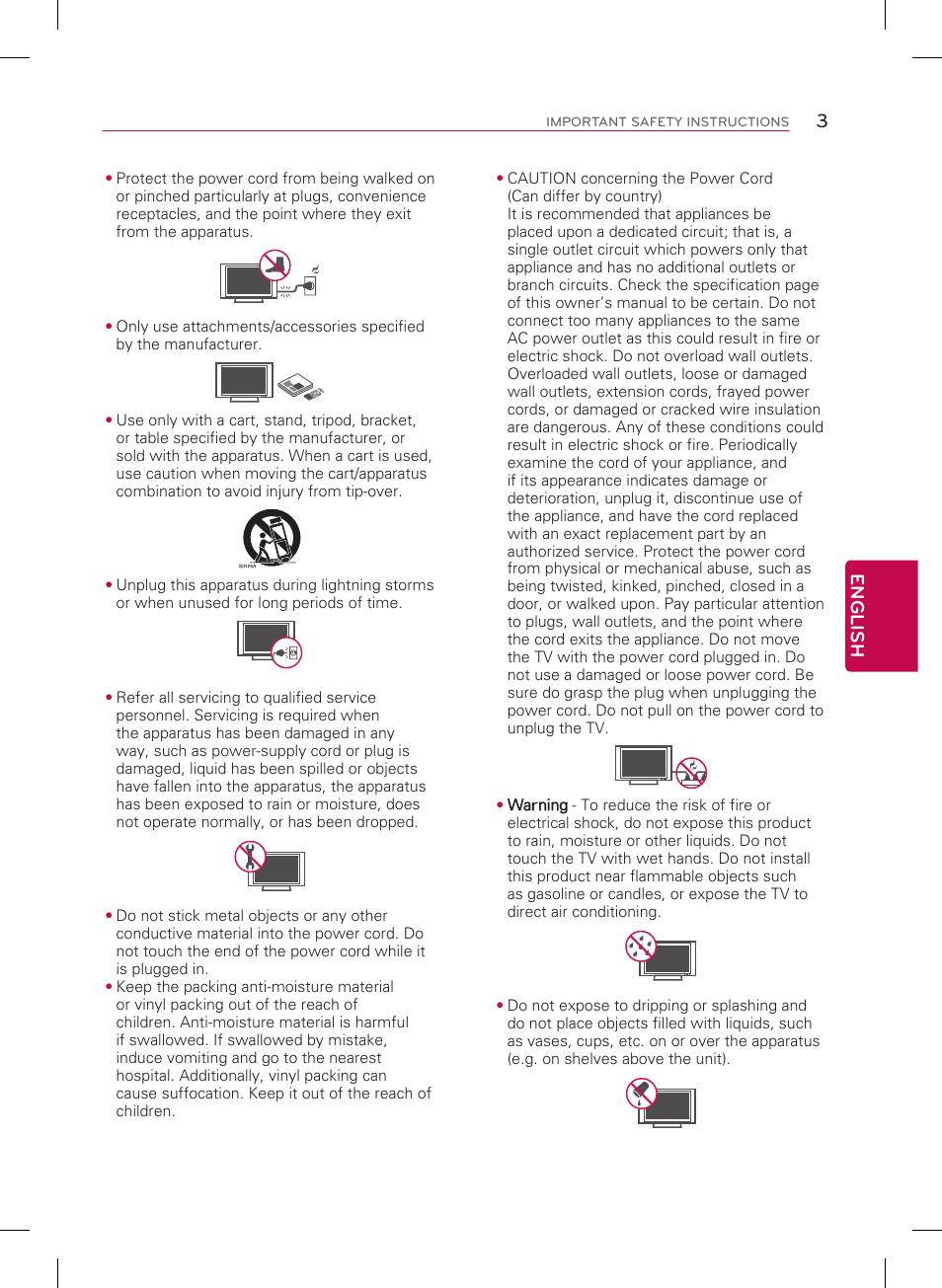 3english | LG 29LB4510 User Manual | Page 3 / 28