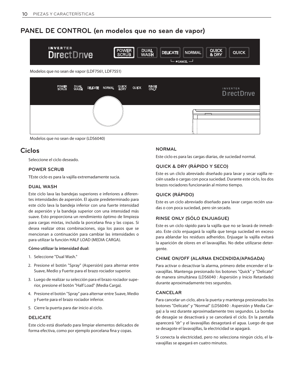 LG LDF7551ST User Manual | Page 42 / 100