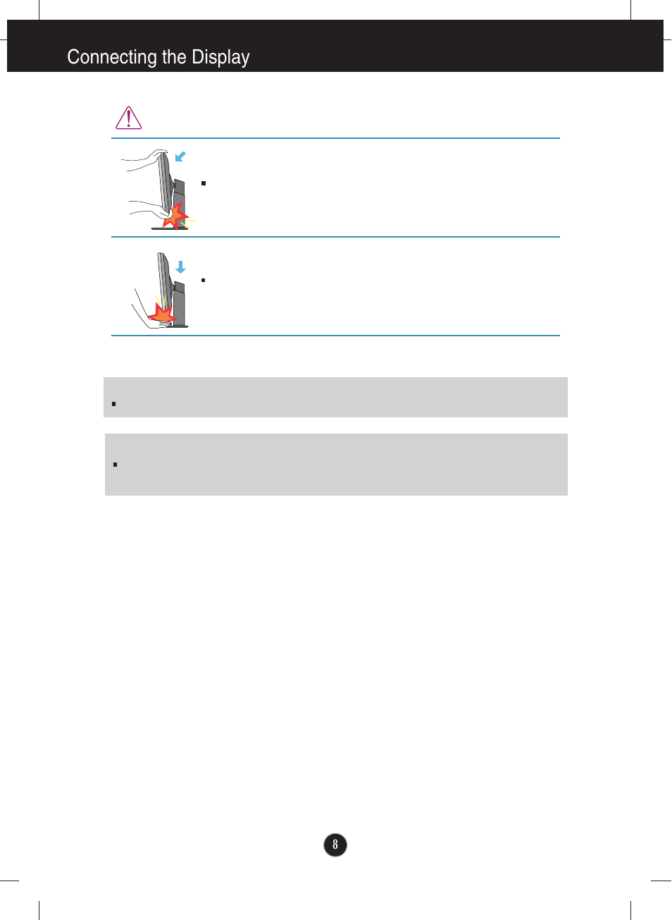 Connecting the display | LG E2711PY-BN User Manual | Page 9 / 31