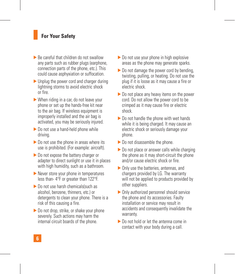 LG GT365 User Manual | Page 10 / 218