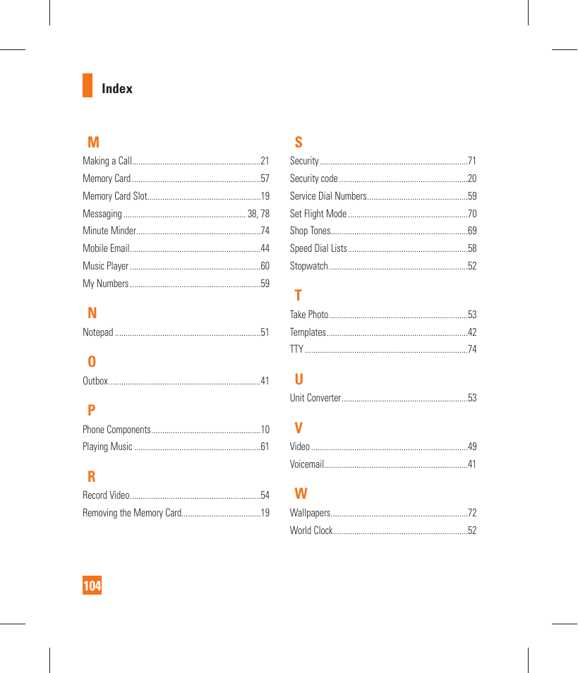 LG GT365 User Manual | Page 108 / 218