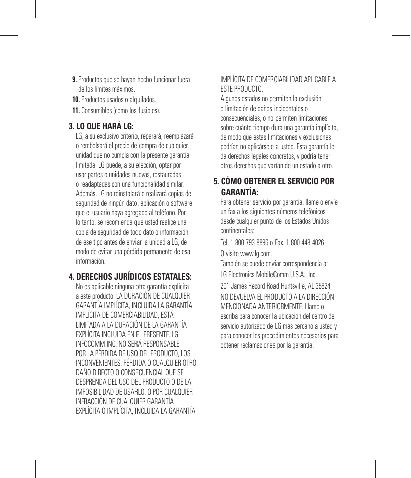 LG GT365 User Manual | Page 112 / 218
