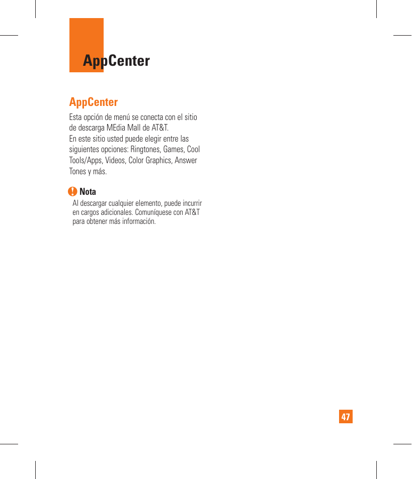 Appcenter | LG GT365 User Manual | Page 159 / 218