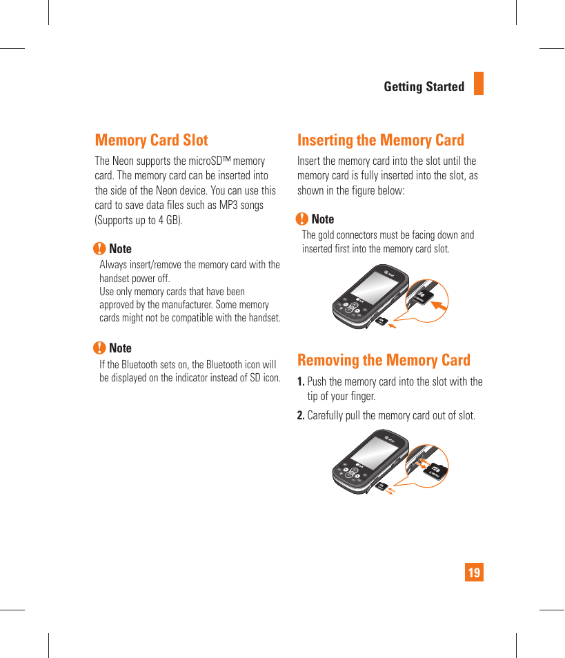 LG GT365 User Manual | Page 23 / 218