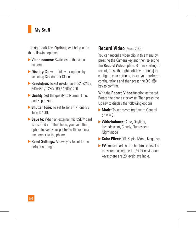 Record video | LG GT365 User Manual | Page 58 / 218