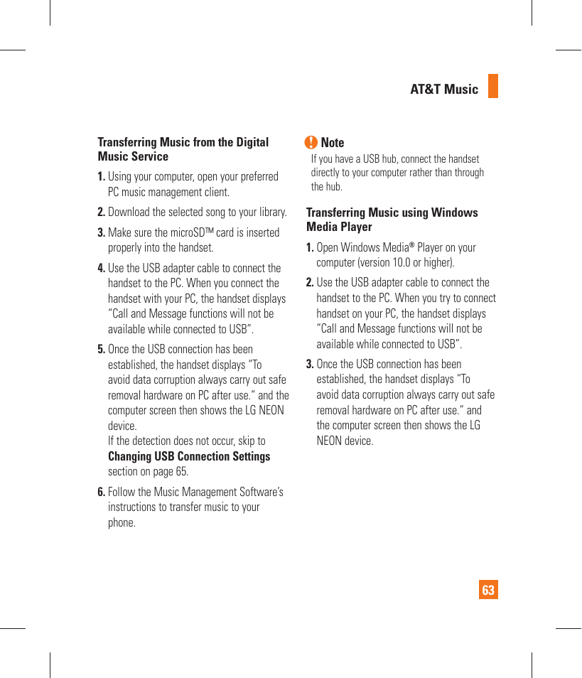 LG GT365 User Manual | Page 67 / 218