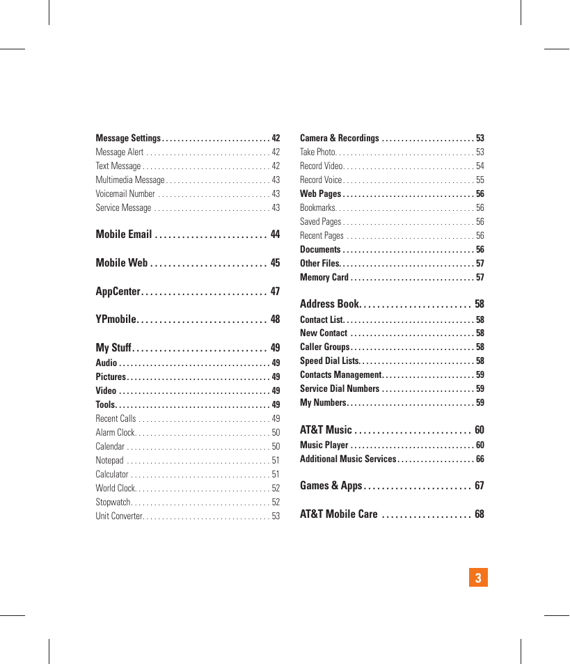 LG GT365 User Manual | Page 7 / 218