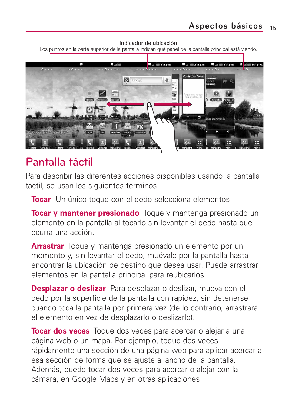 Pantalla táctil | LG AS855 User Manual | Page 165 / 307