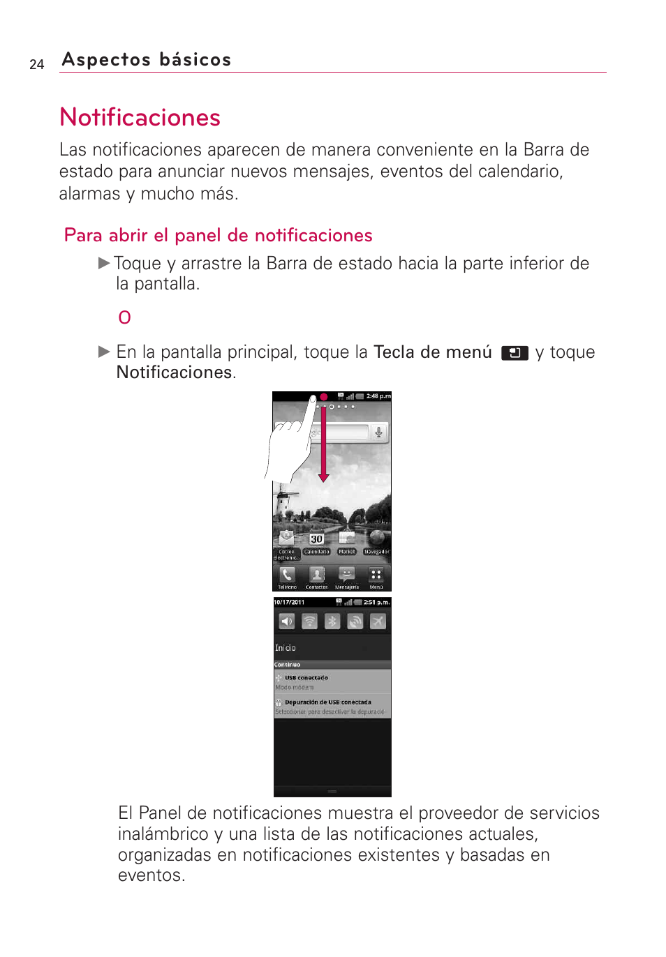 Notificaciones | LG AS855 User Manual | Page 174 / 307