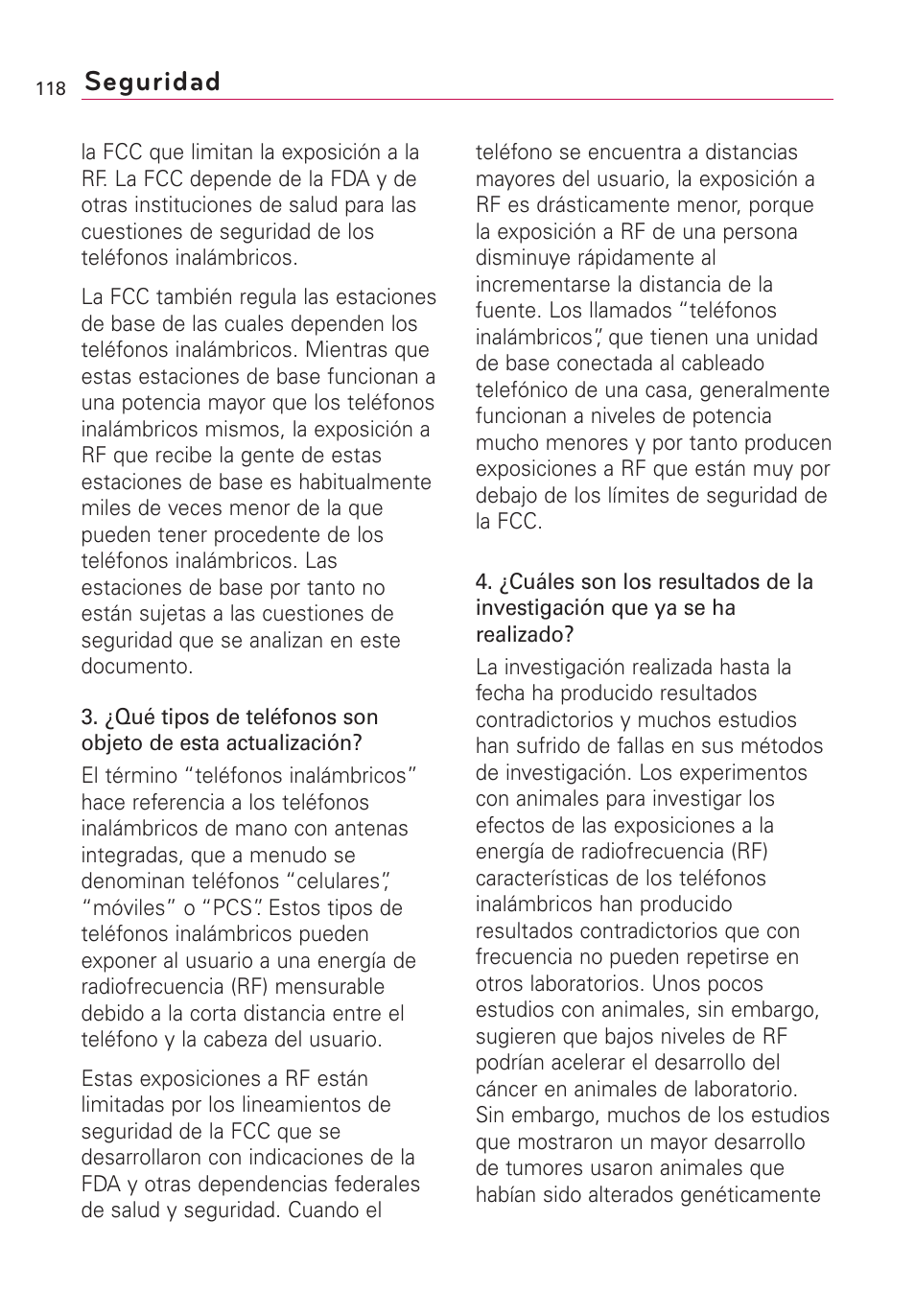 Seguridad | LG AS855 User Manual | Page 268 / 307