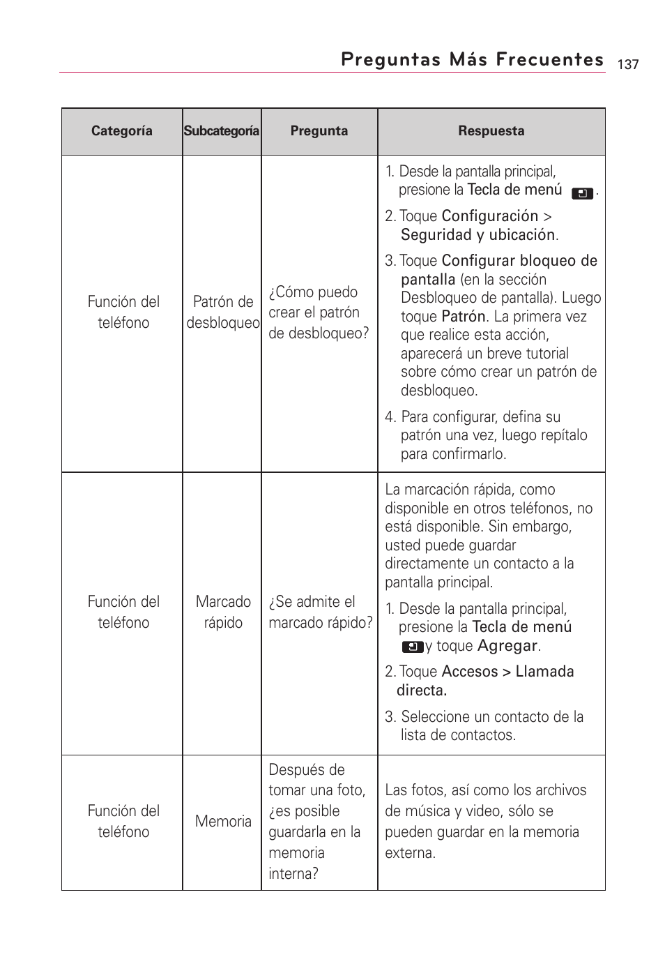 Preguntas más frecuentes | LG AS855 User Manual | Page 287 / 307