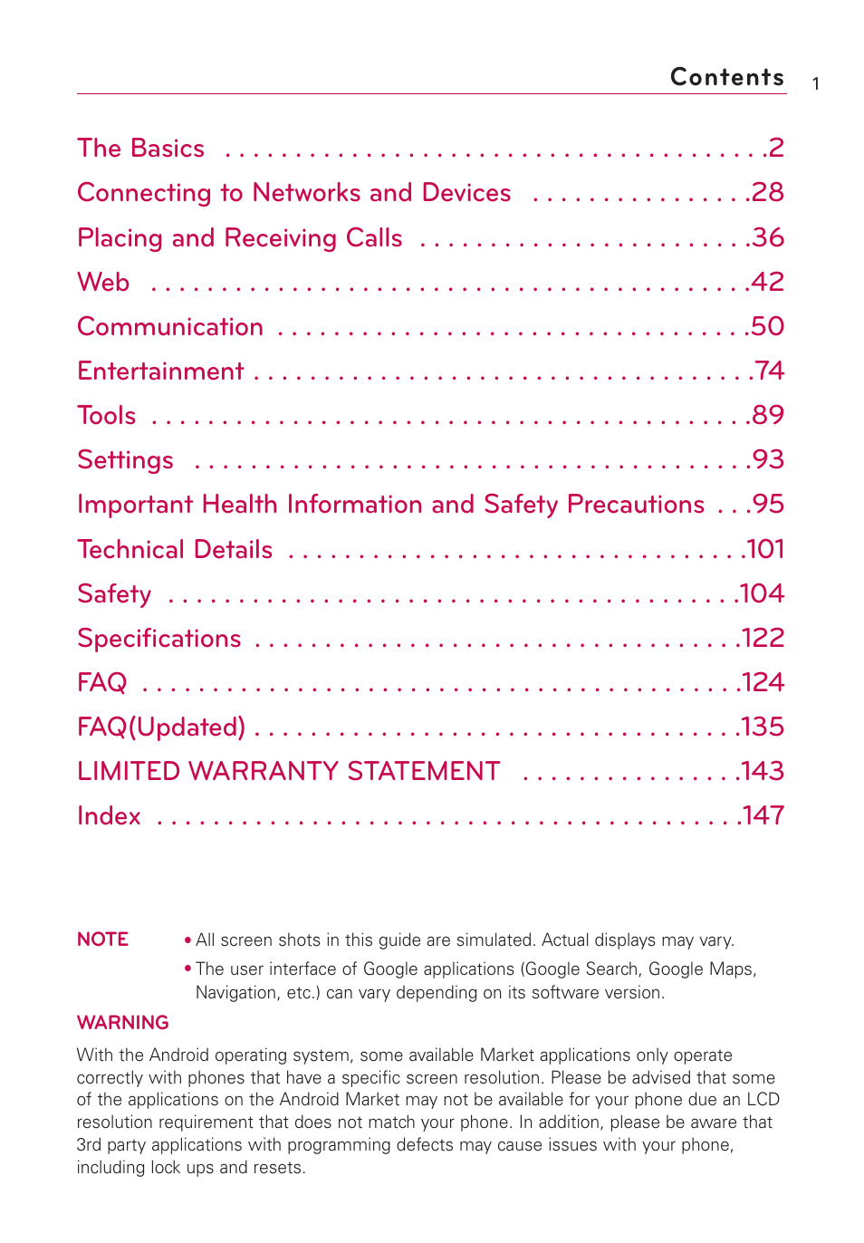 LG AS855 User Manual | Page 3 / 307