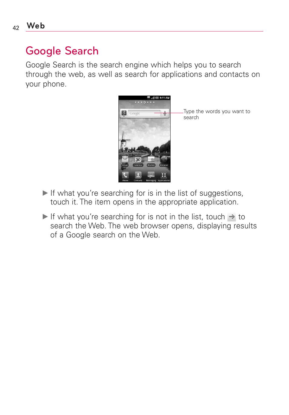 Google search | LG AS855 User Manual | Page 44 / 307
