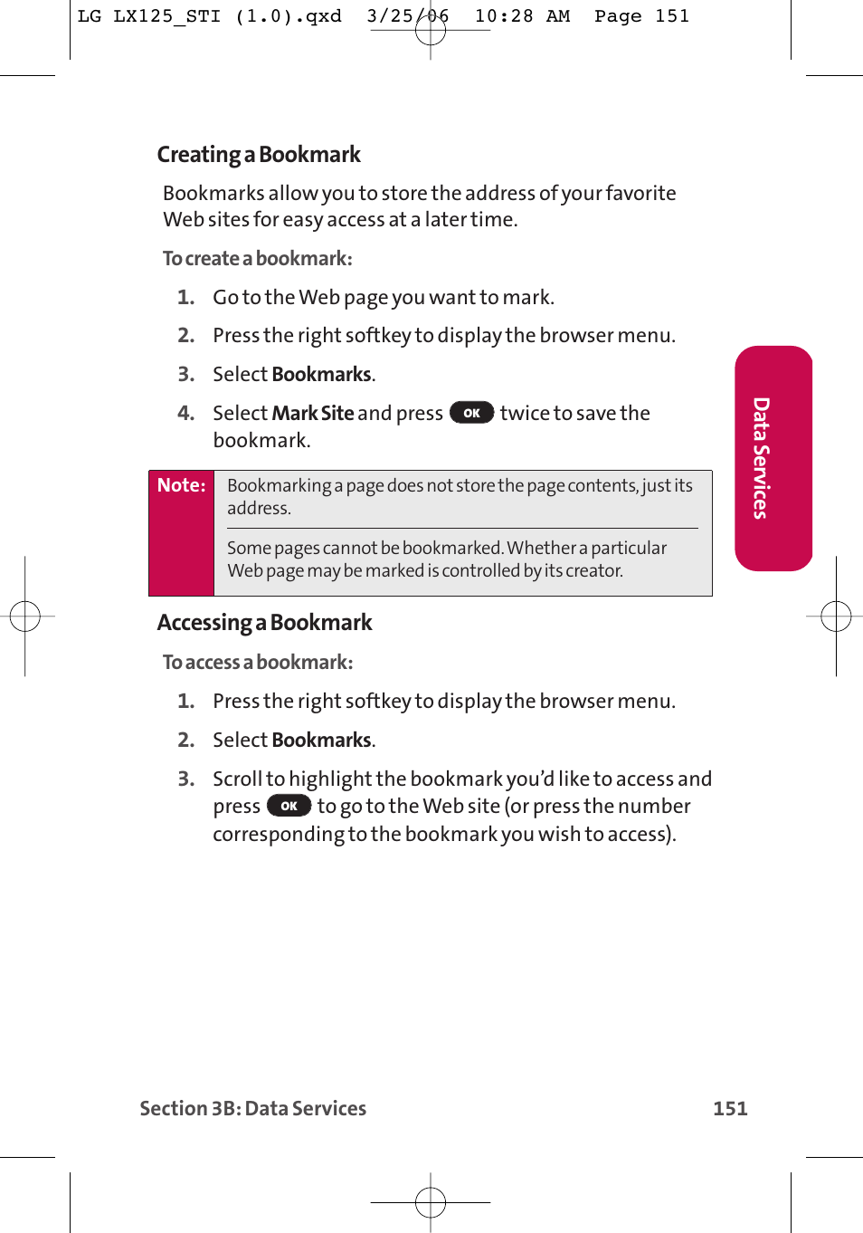 LG LX125 User Manual | Page 159 / 185