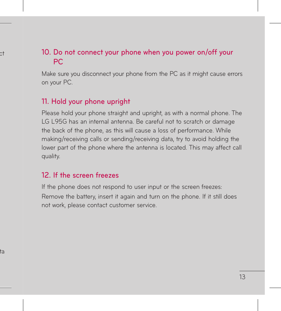 LG LGL95G User Manual | Page 15 / 202