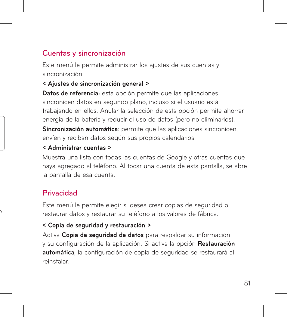 LG LGL95G User Manual | Page 175 / 202