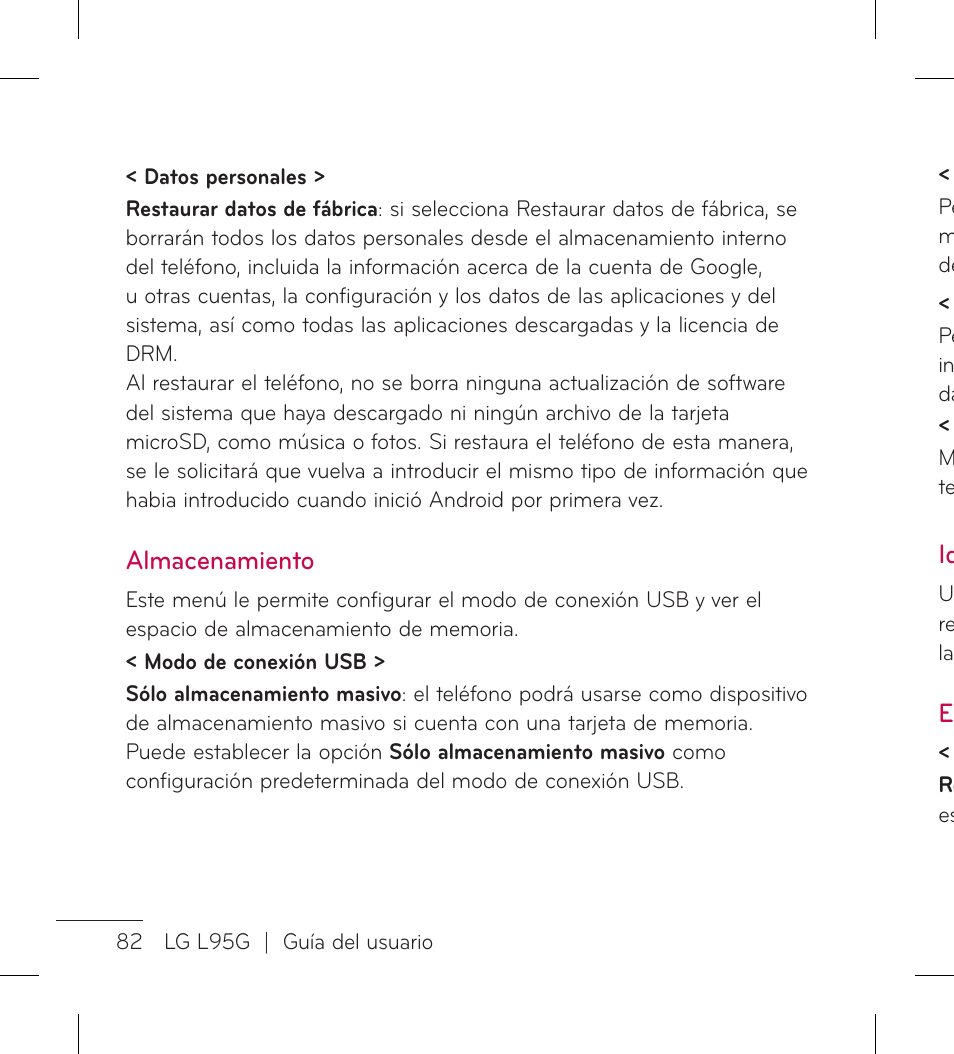 LG LGL95G User Manual | Page 176 / 202