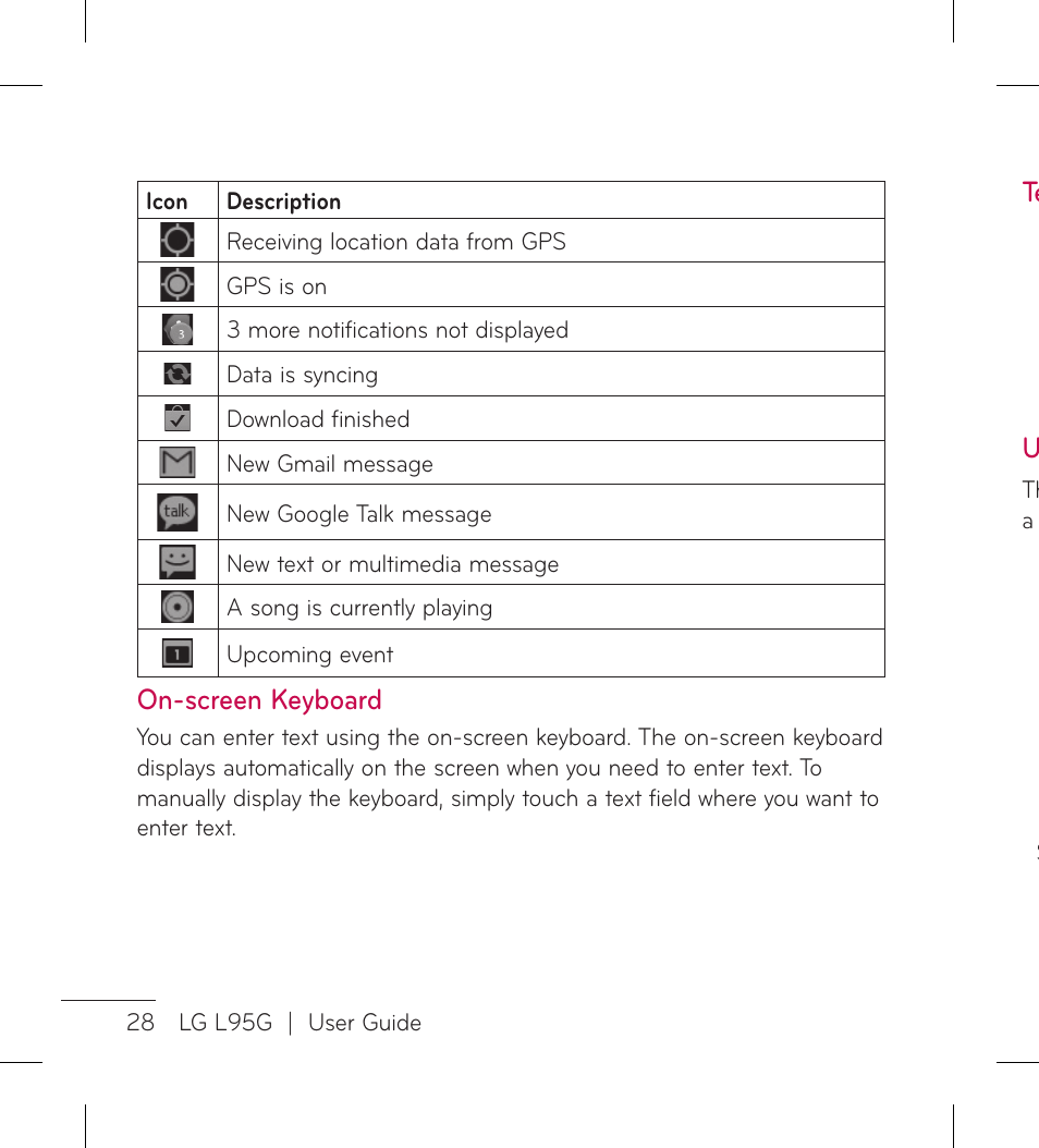 LG LGL95G User Manual | Page 30 / 202